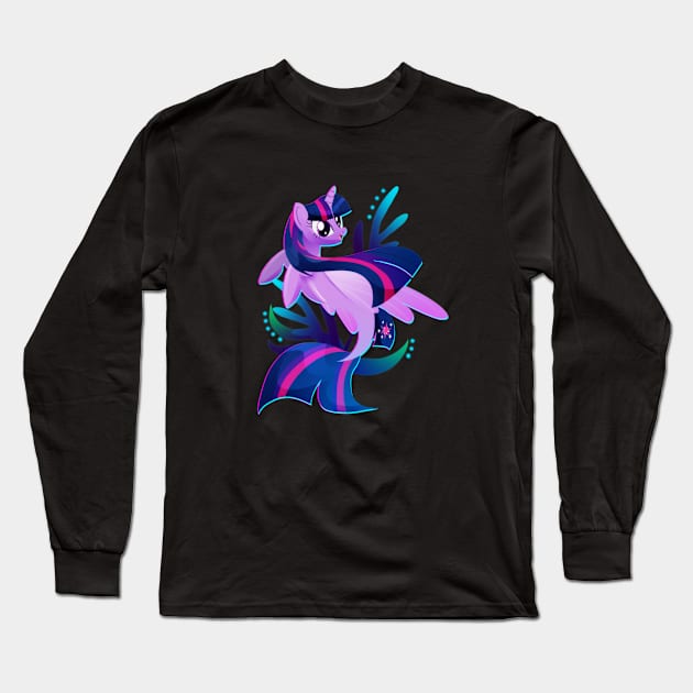 Seapony Twilight Sparkle Long Sleeve T-Shirt by Ilona's Store